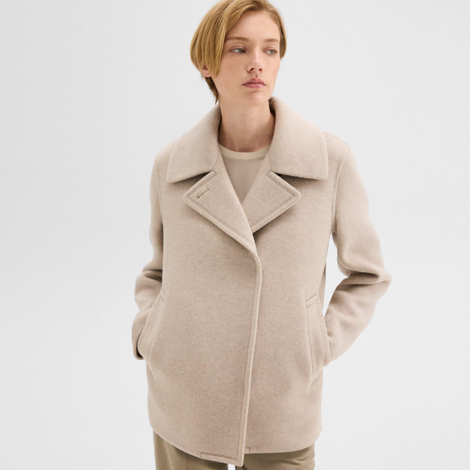 Peacoat in Recycled Wool - 5