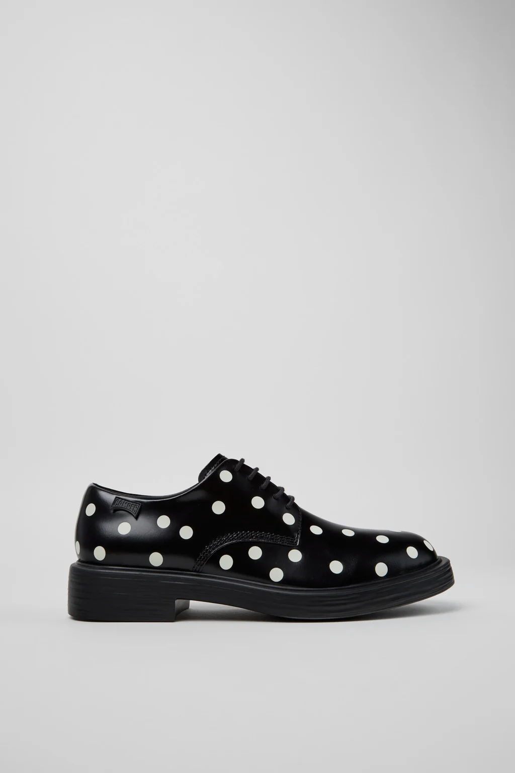Dean Black and White Leather Shoes for Men. - 1