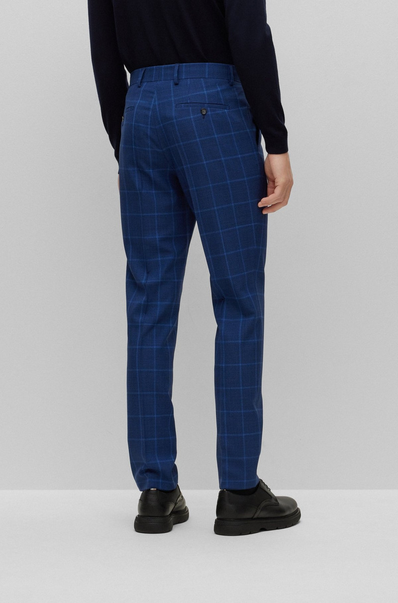SLIM-FIT SUIT IN CHECKERED VIRGIN WOOL 8