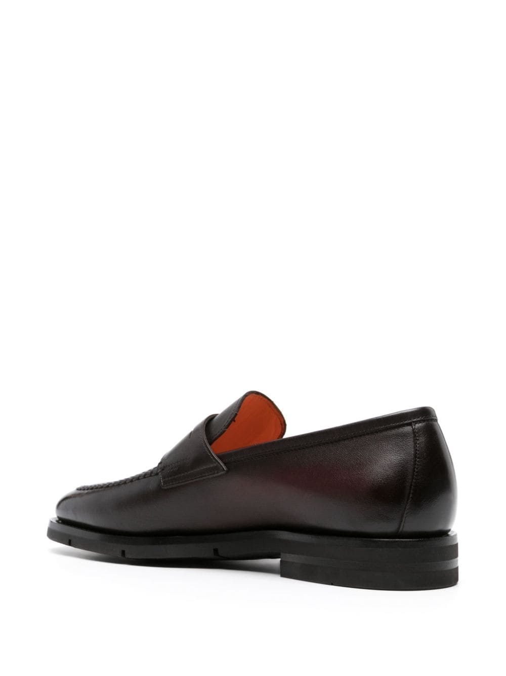 calf leather loafers - 5