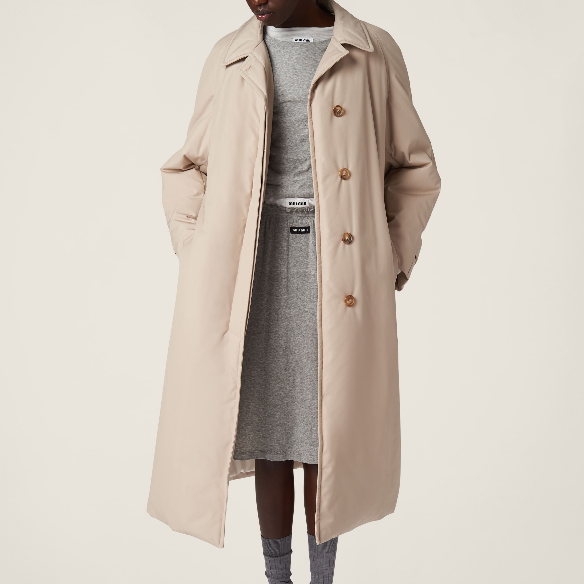 Panama cotton down coat - 4