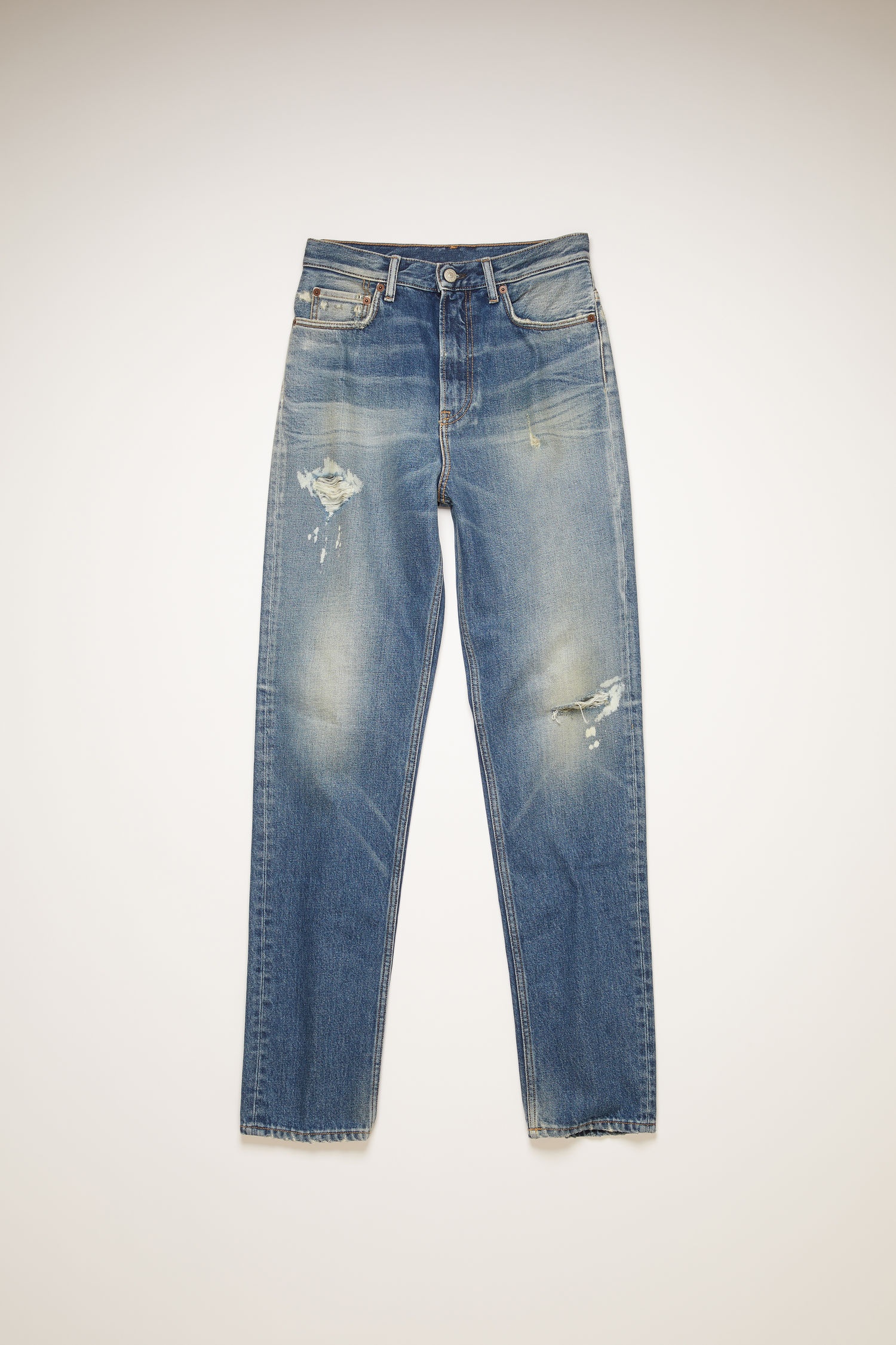 Slim fit jeans mid blue - 1