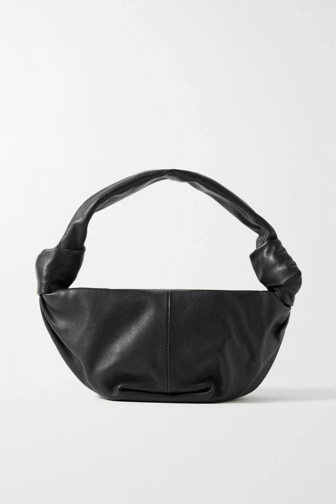 Mini knotted leather tote - 1