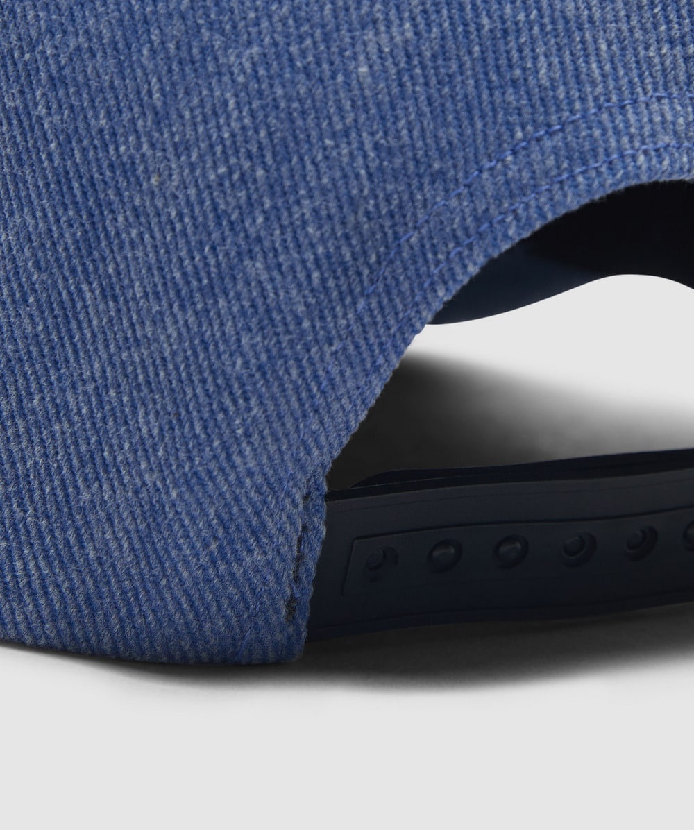 Recycled denim core logo 5 panel cap - 4