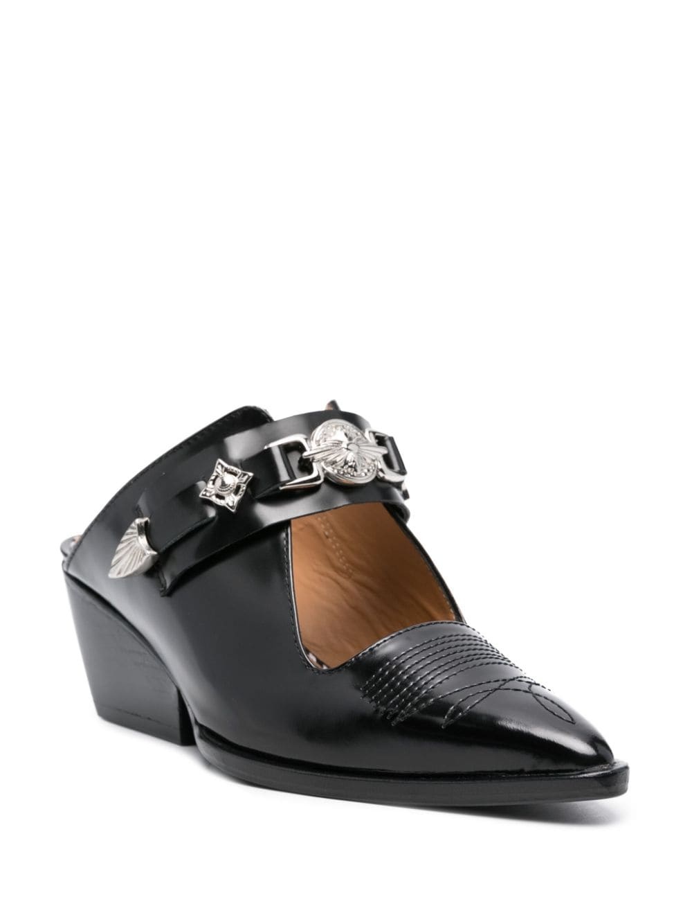 60mm embellished mules - 2