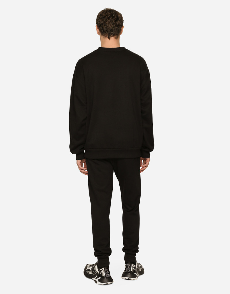 Jersey sweatshirt with DG logo print 3