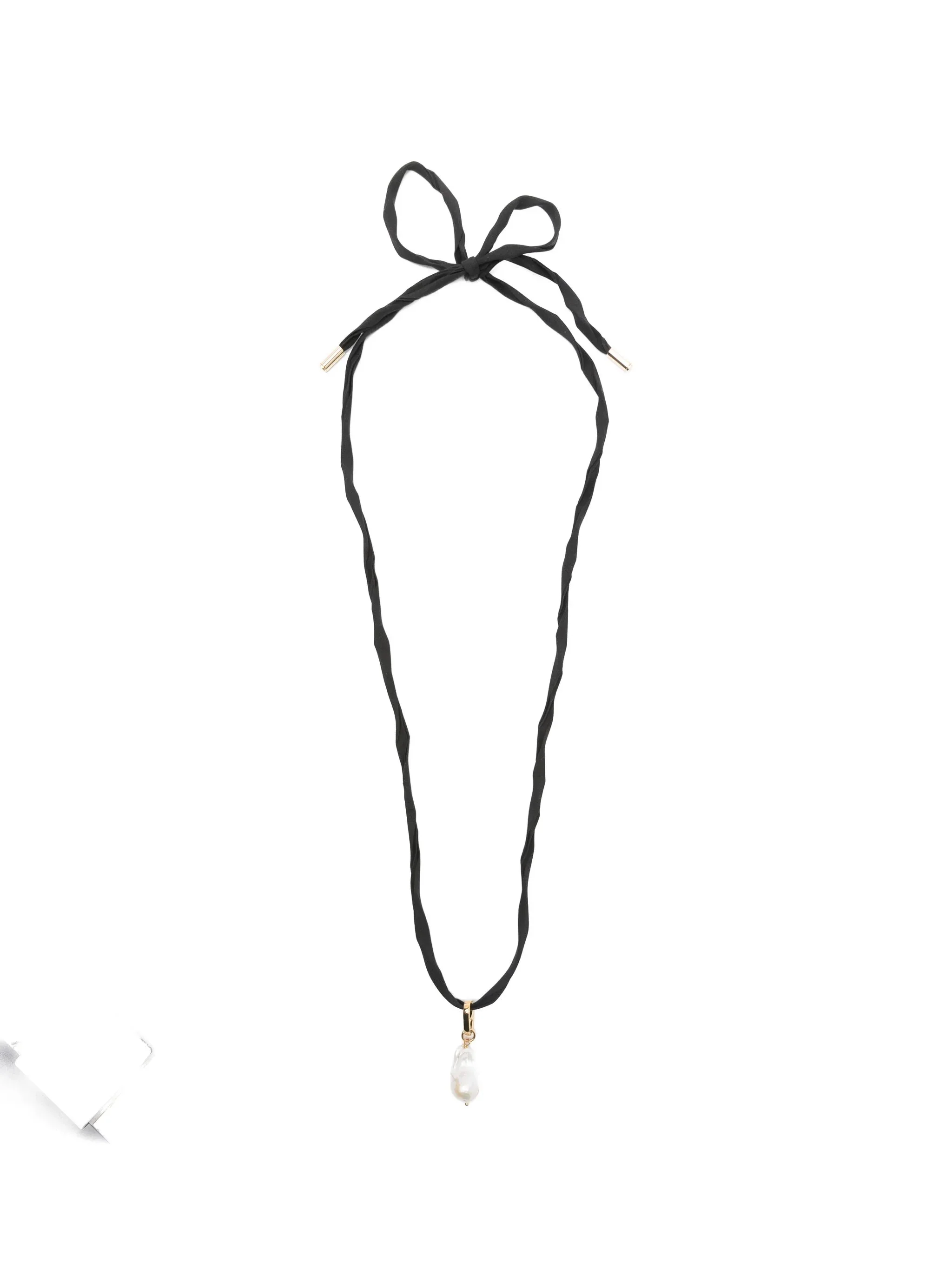 Carven Talisma Pearl Tie Necklace - 1
