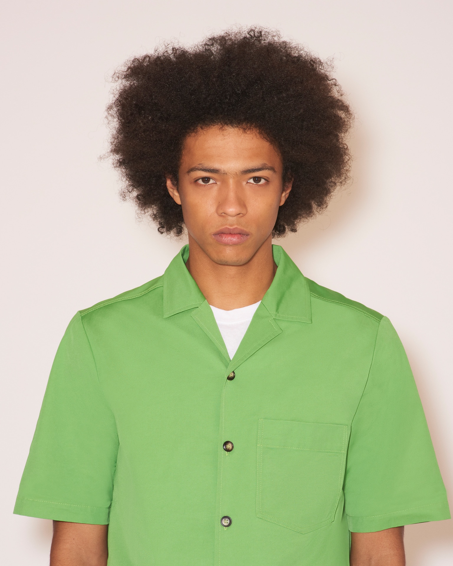BODIL - Tech twill shirt - Green - 6