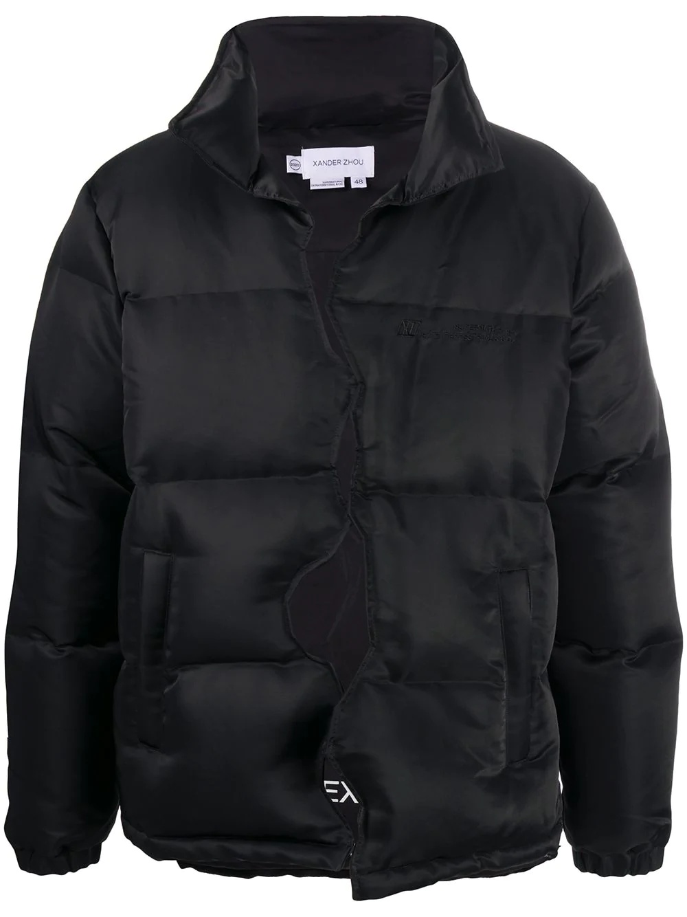 open front padded jacket - 1