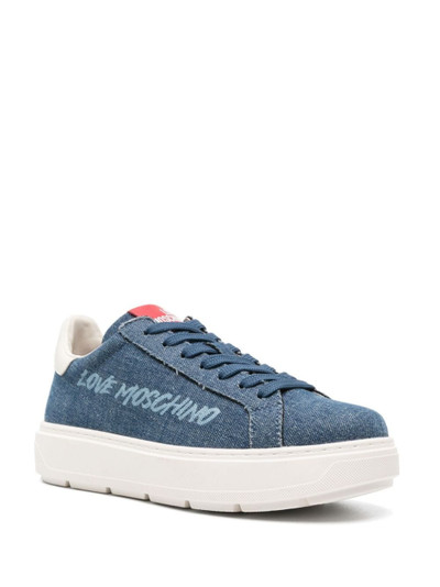 Moschino denim chunky sneakers outlook