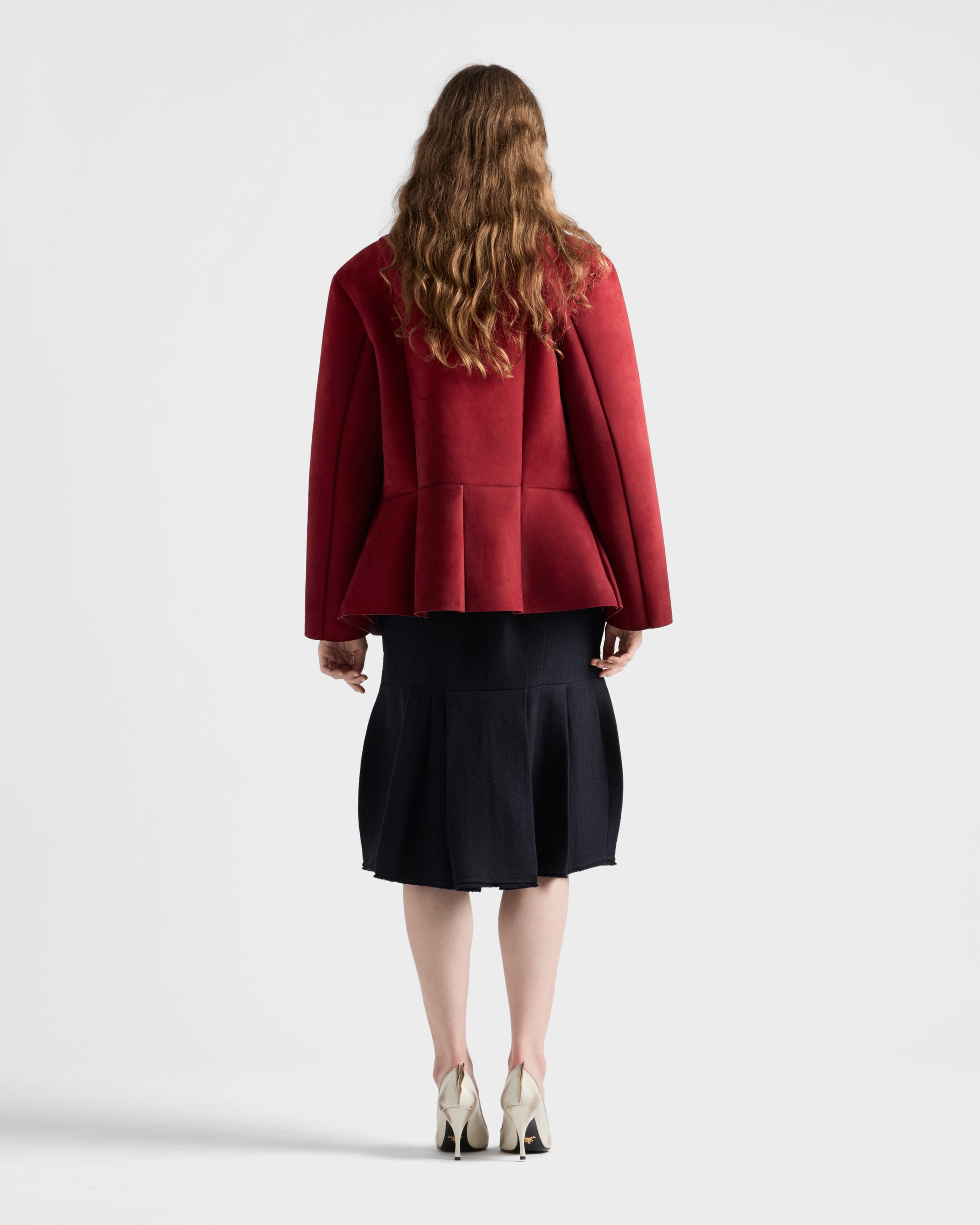 Chevron wool midi skirt - 5