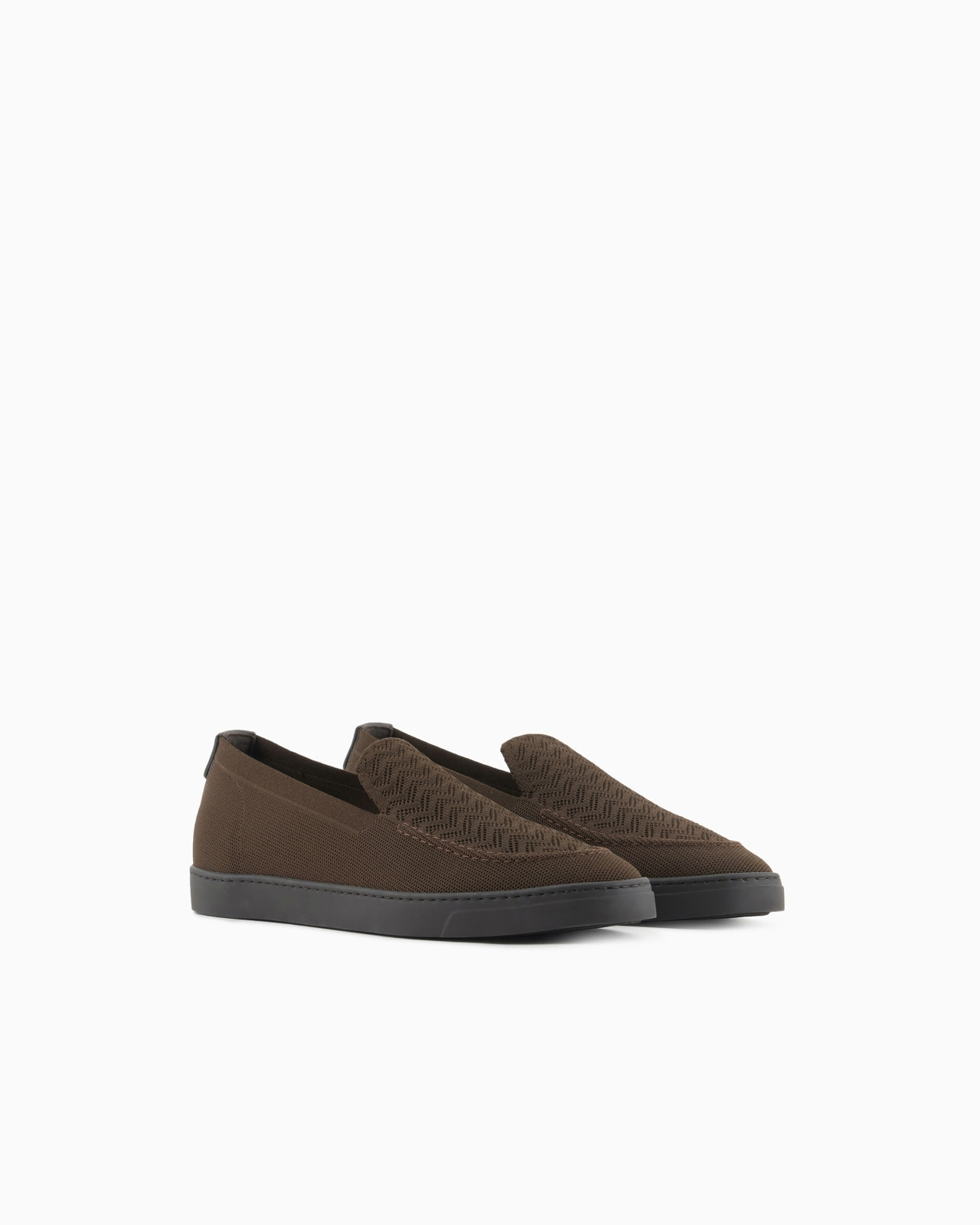ASV chevron jacquard fabric slip-ons - 2