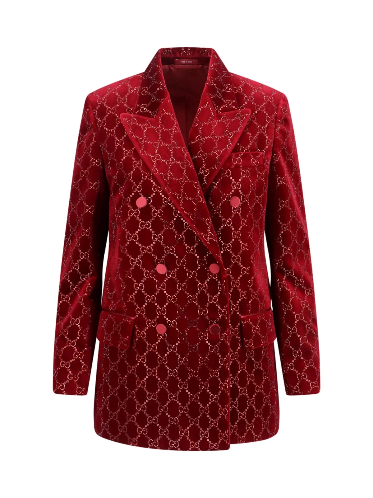 DOUBLE BLAZER WITH "GG" CRYSTALS - 1