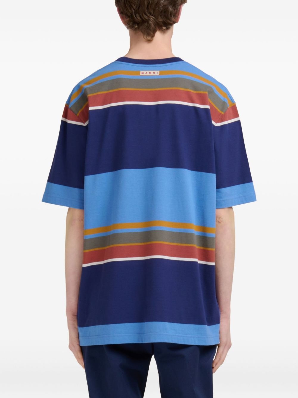 striped cotton t-shirt - 3