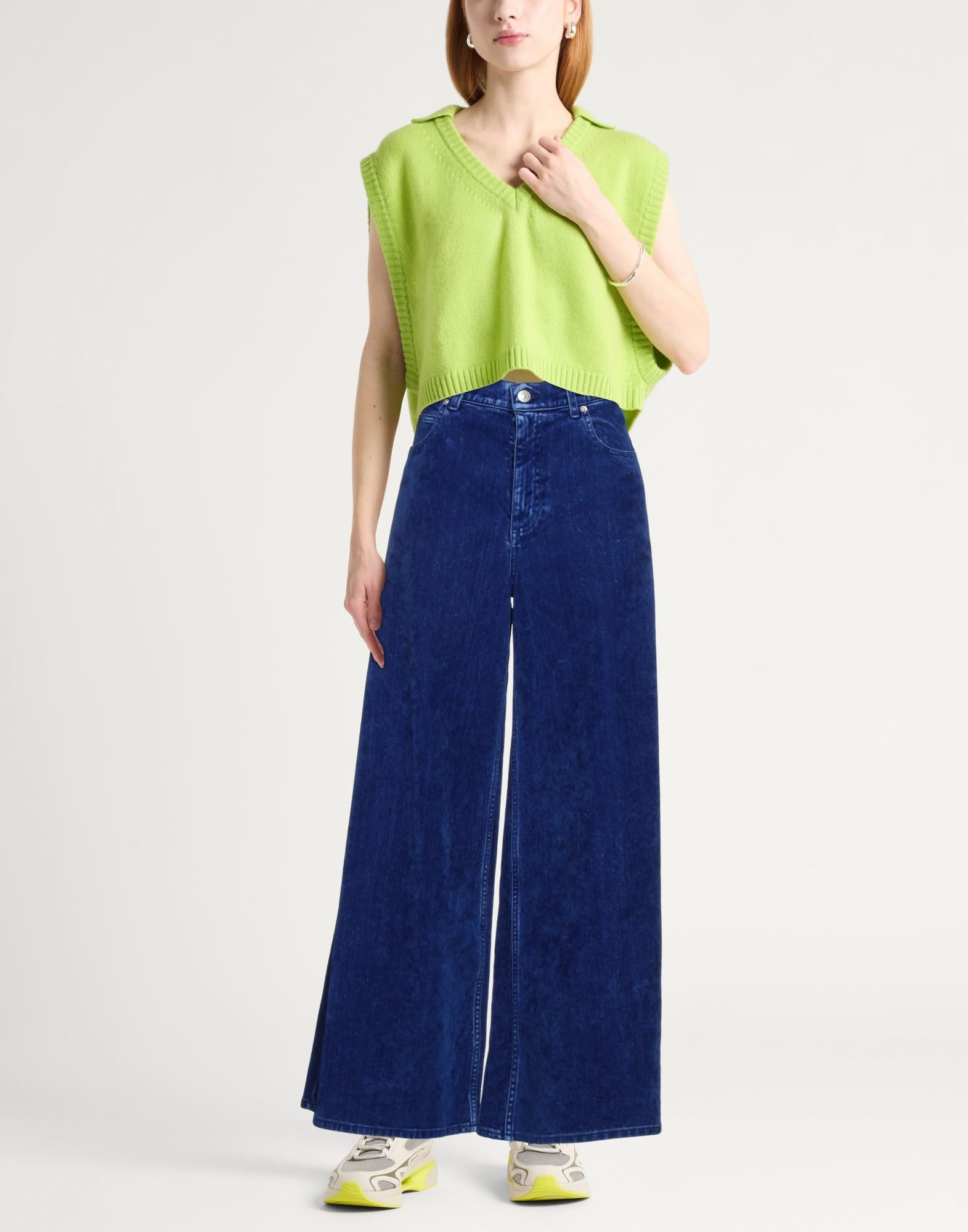 Bright blue Women's Casual Pants - 2