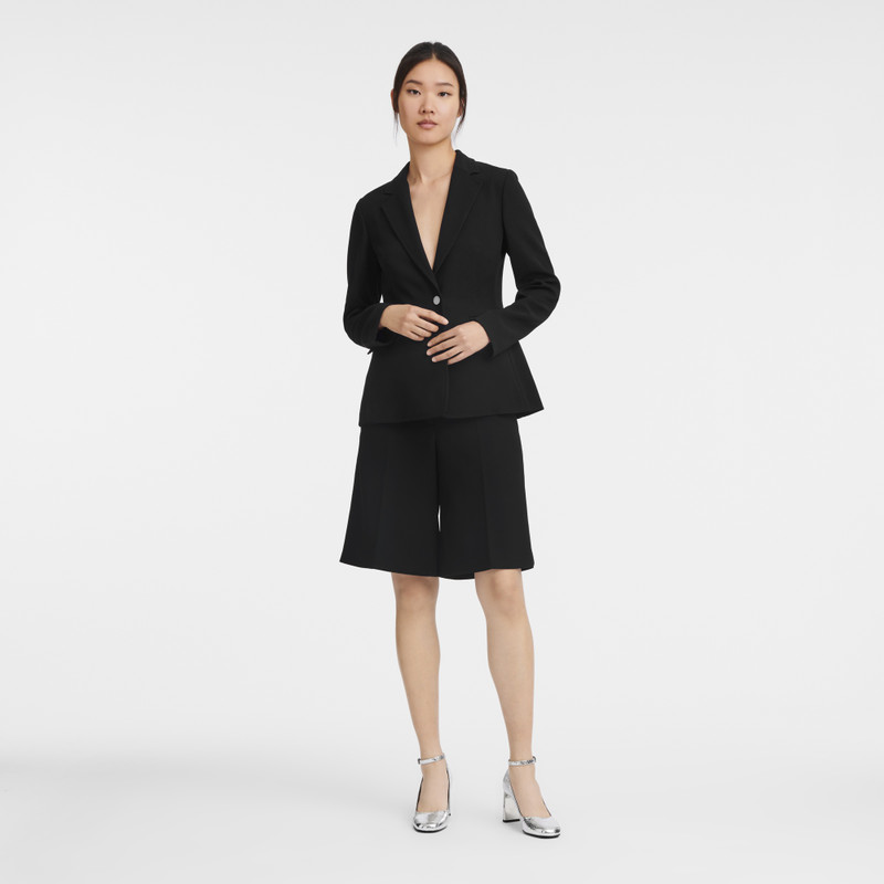 Longchamp Bermuda shorts Black - Double faced outlook