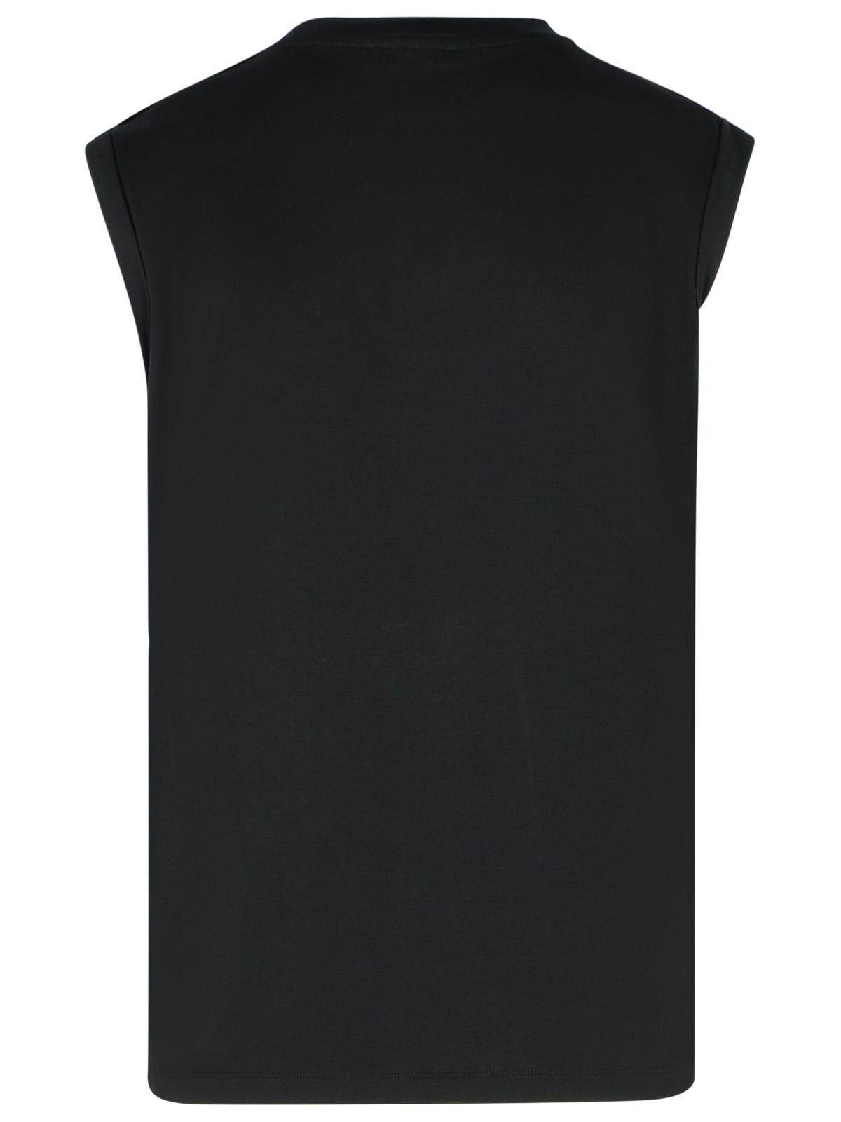 Balmain Black Cotton Tank Top Women - 3
