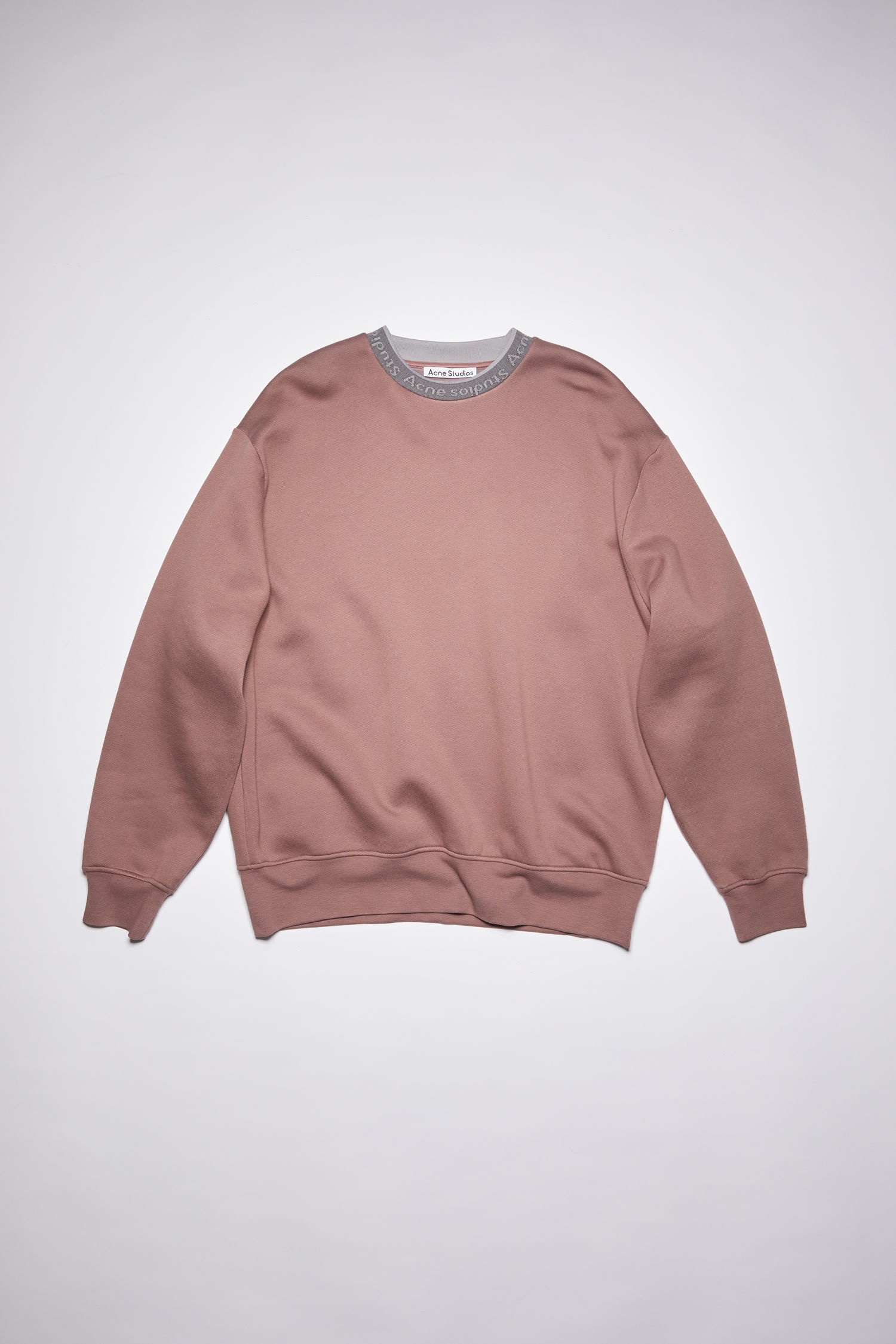 Logo rib sweatshirt - Mauve purple - 1