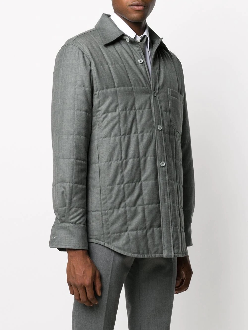 super 120s twill shirt jacket - 3