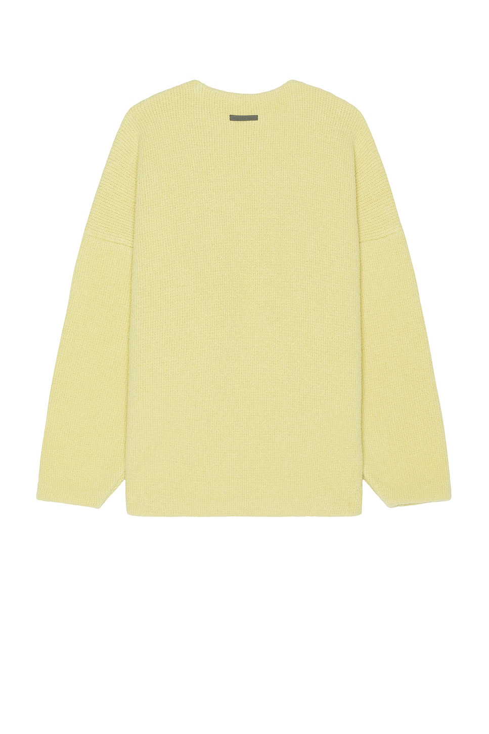 Virgin Wool Boucle Straight Neck Relaxed Sweater - 2