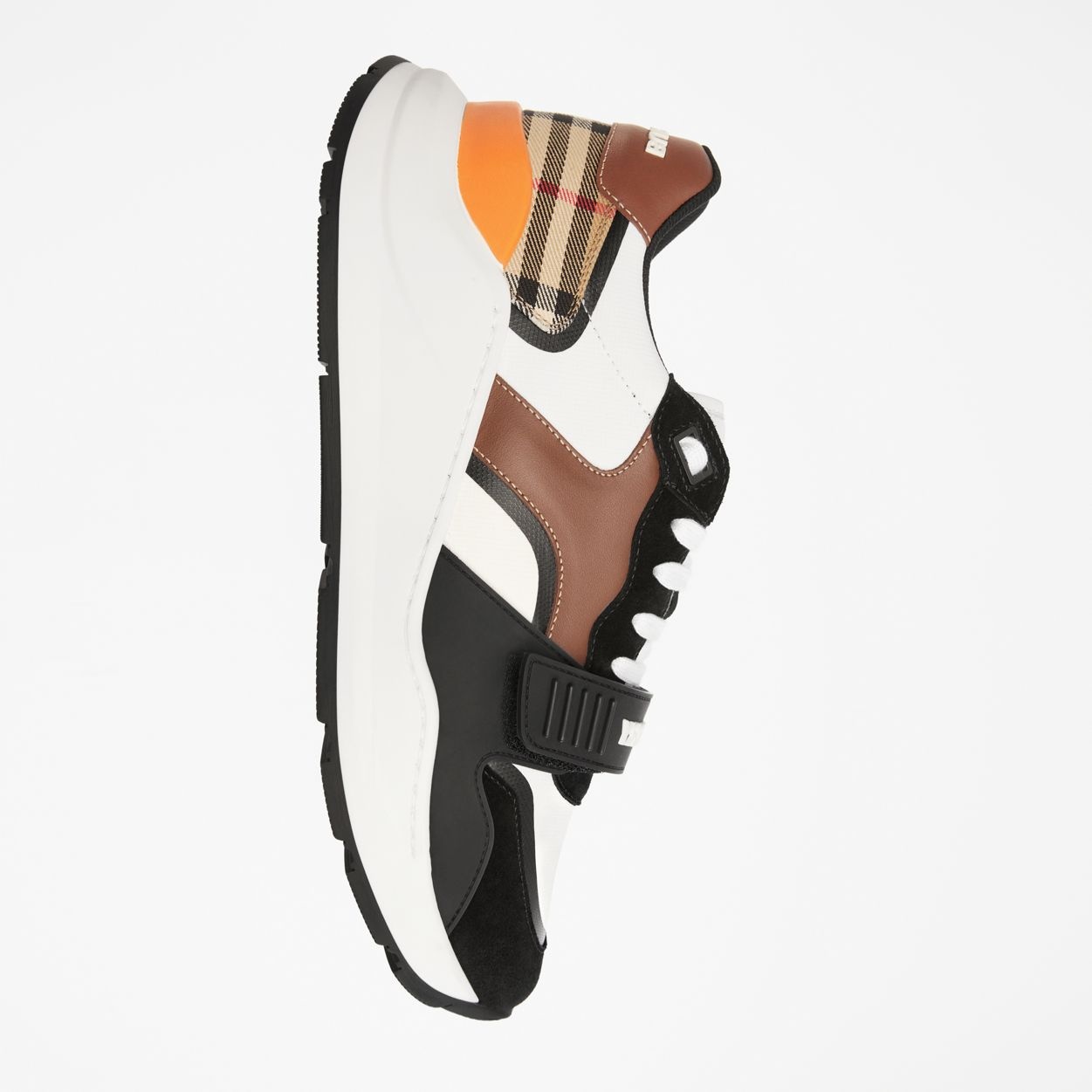 Leather, Suede and Vintage Check Sneakers - 7