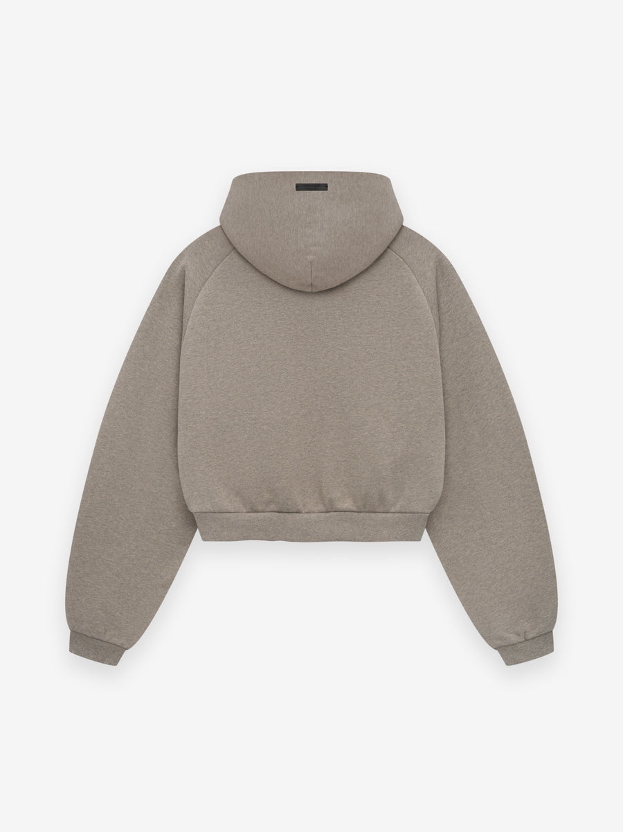 Women's Fleece Cropped Hoodie - 2