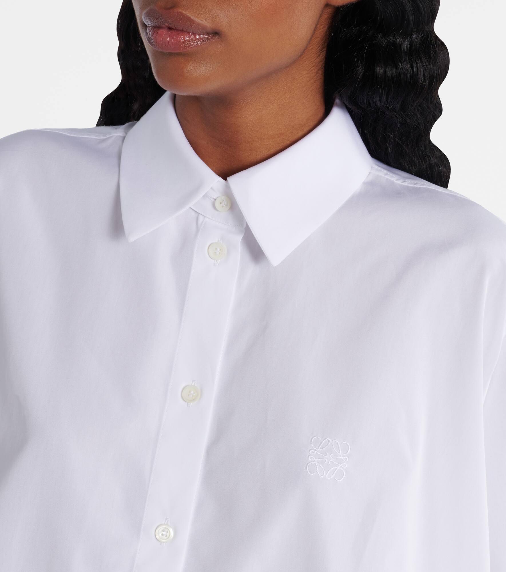 Logo oversized cotton shirt - 4