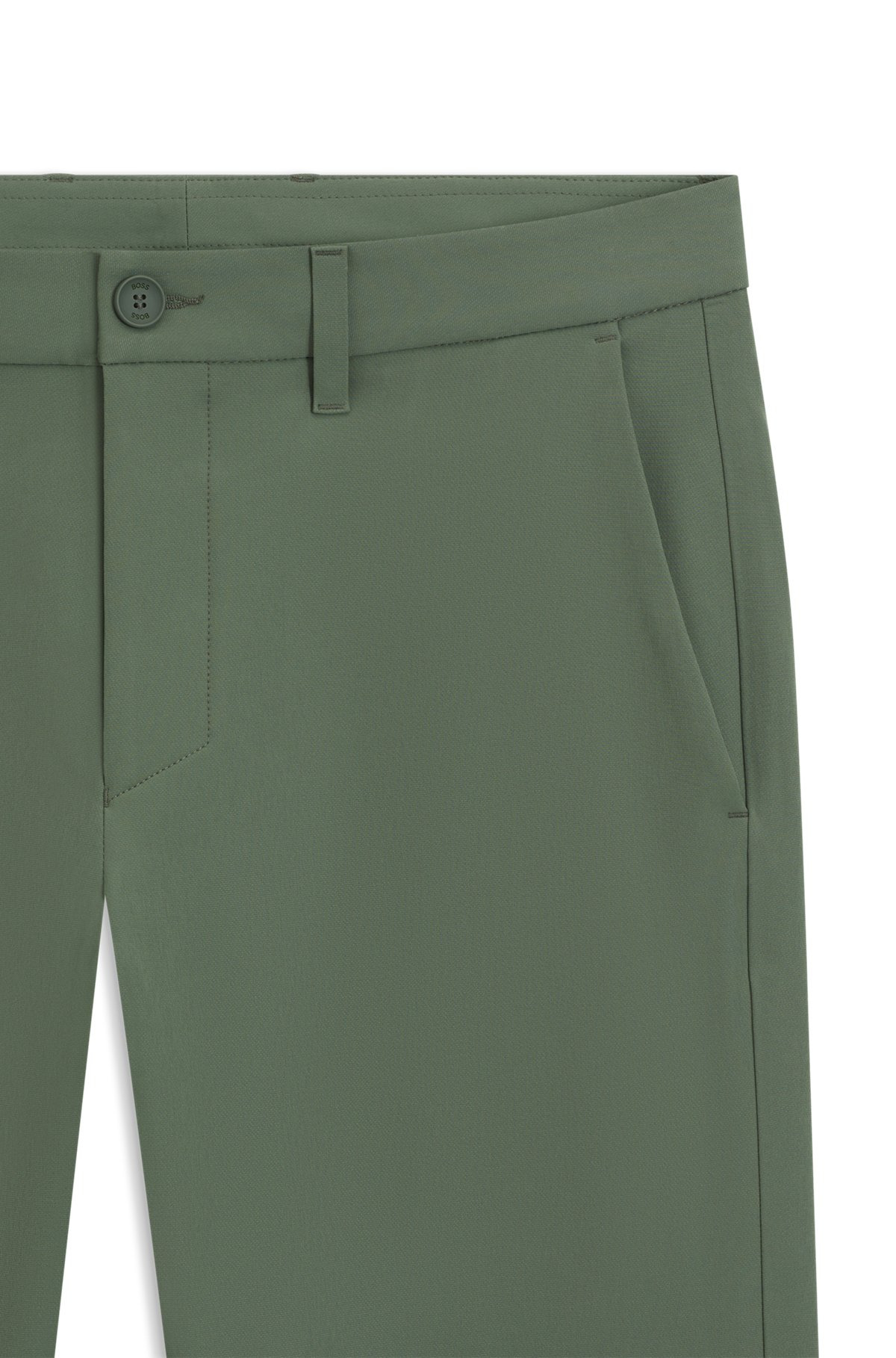 SLIM-FIT PANTS IN WATER-REPELLENT STRETCH FABRIC - 6