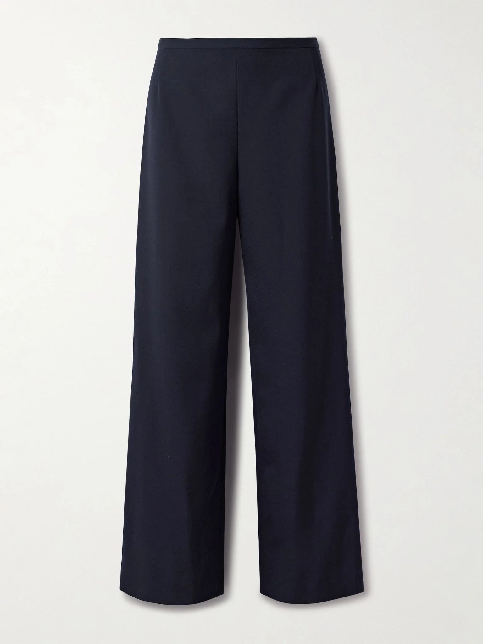 Roger wool-gabardine wide-leg pants Navy - 1