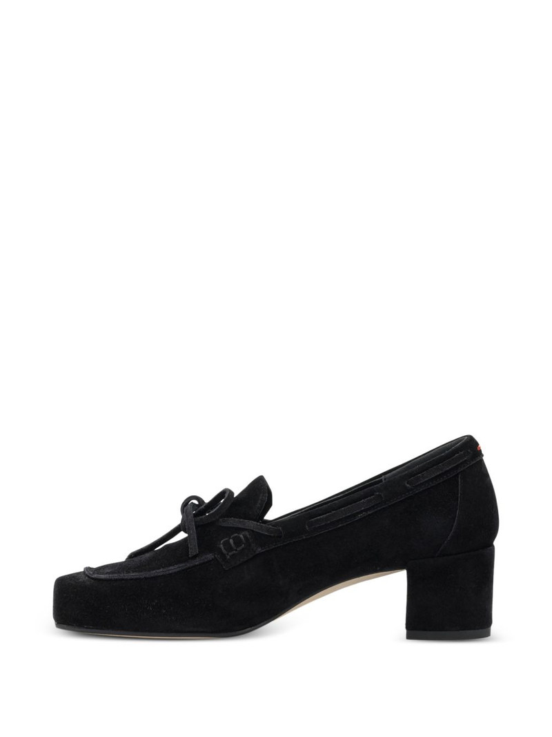 front-tie suede loafers 4
