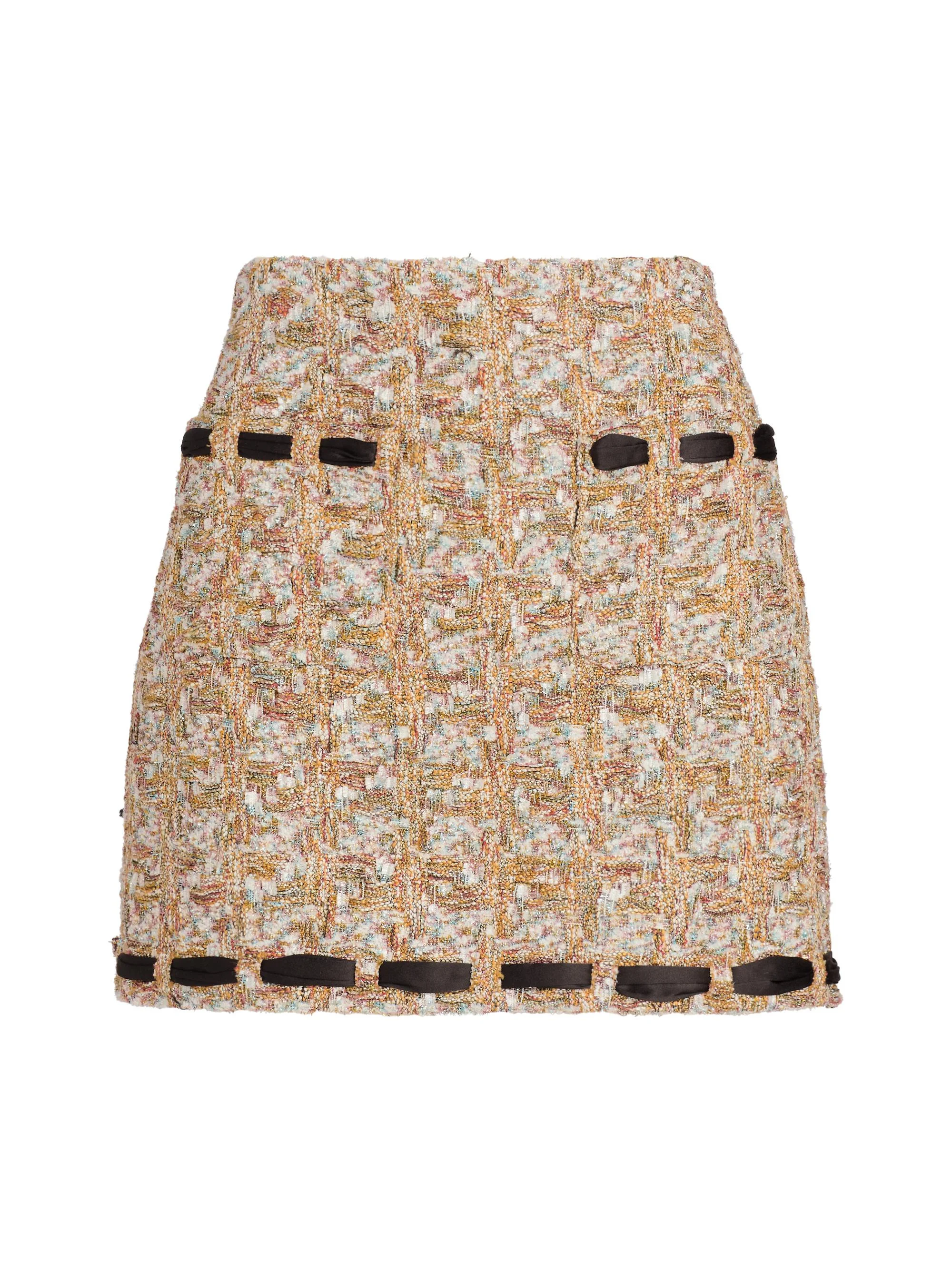 Women's Romina Tweed Miniskirt - Gold Multi - 1