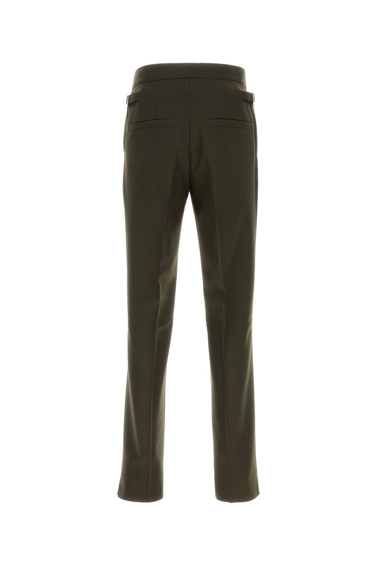 Olive green wool pant - 2