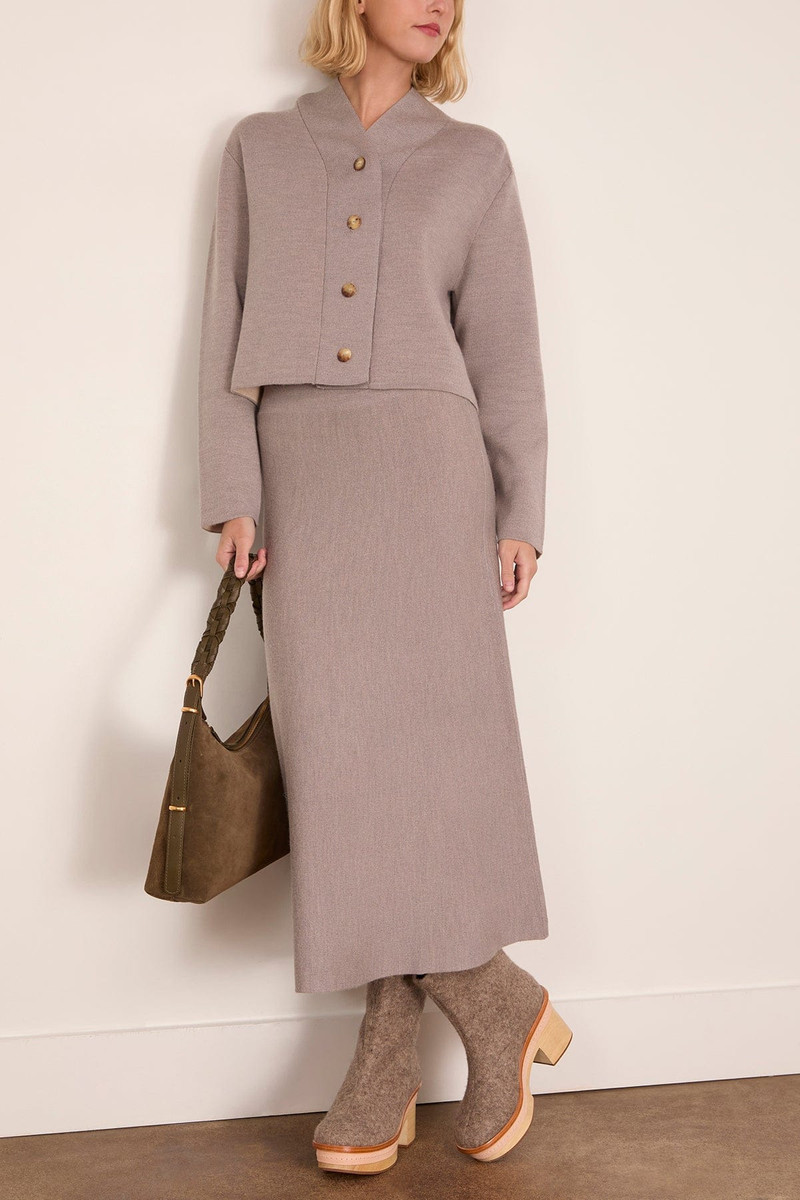RACHEL COMEY Gershwin Skirt in Taupe Sand outlook