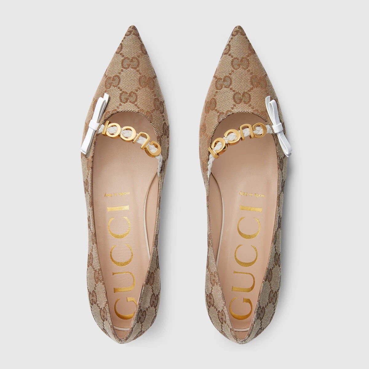 Women's ballet flat with 'GUCCI' - 3