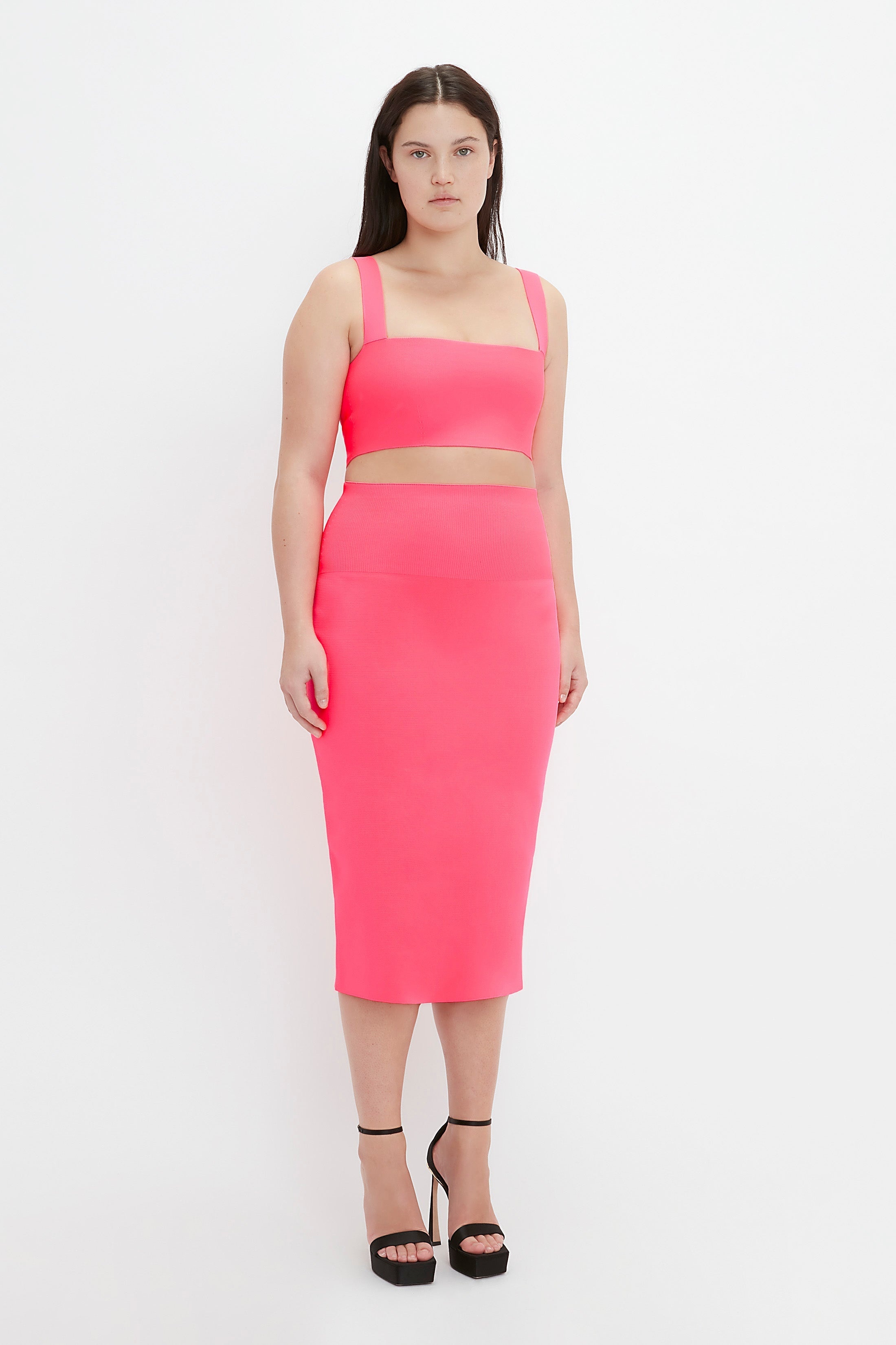 VB Body Strap Bandeau Top In Pink - 10