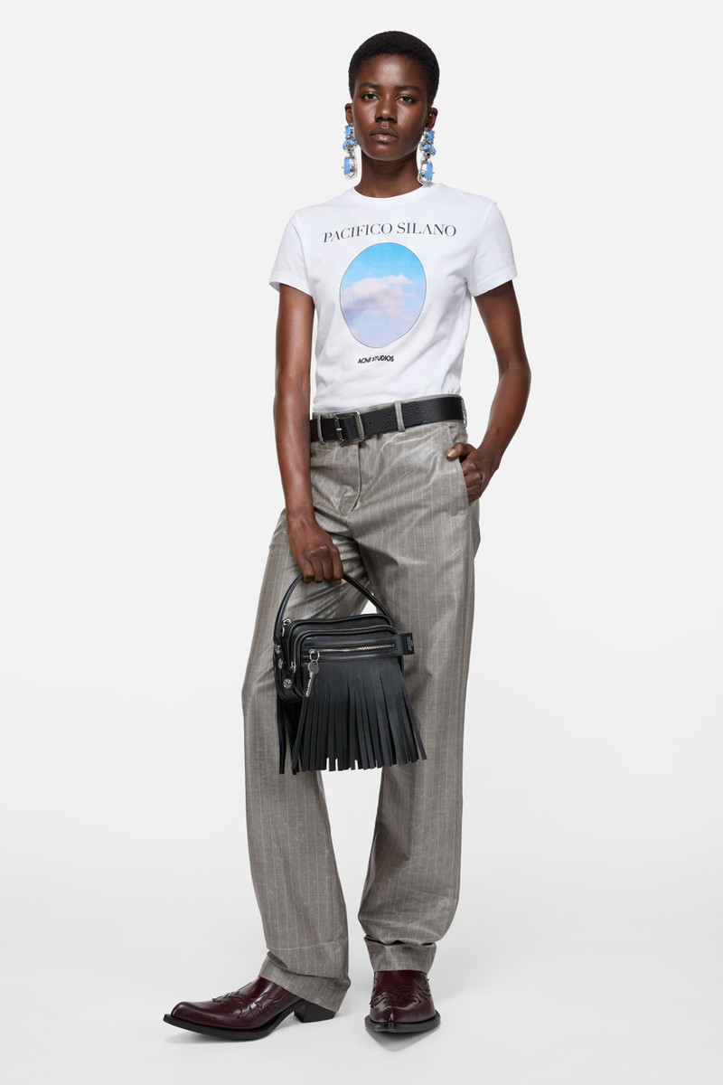 Acne Studios Fitted graphic t-shirt - Off white outlook