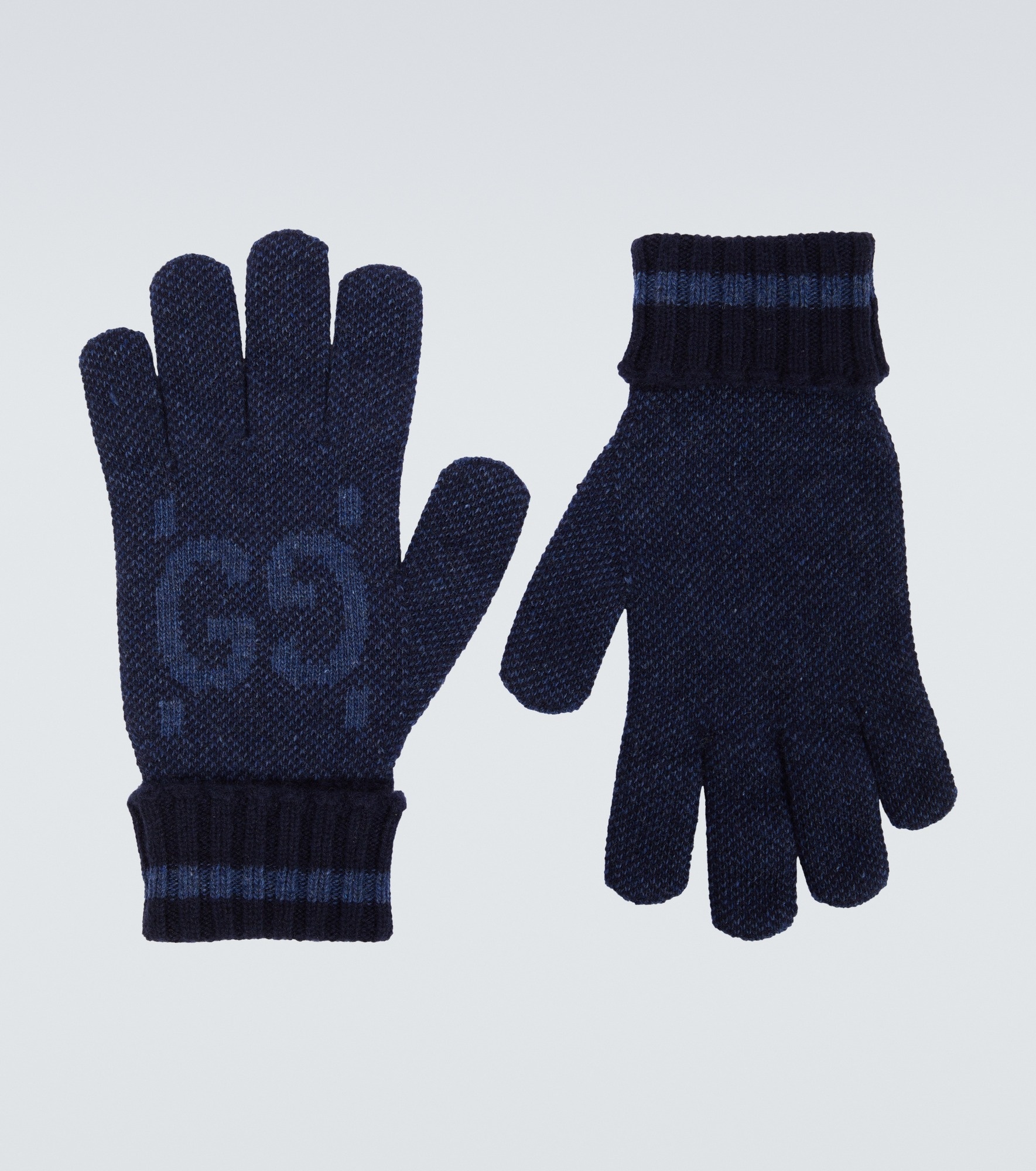 GG cashmere gloves - 1