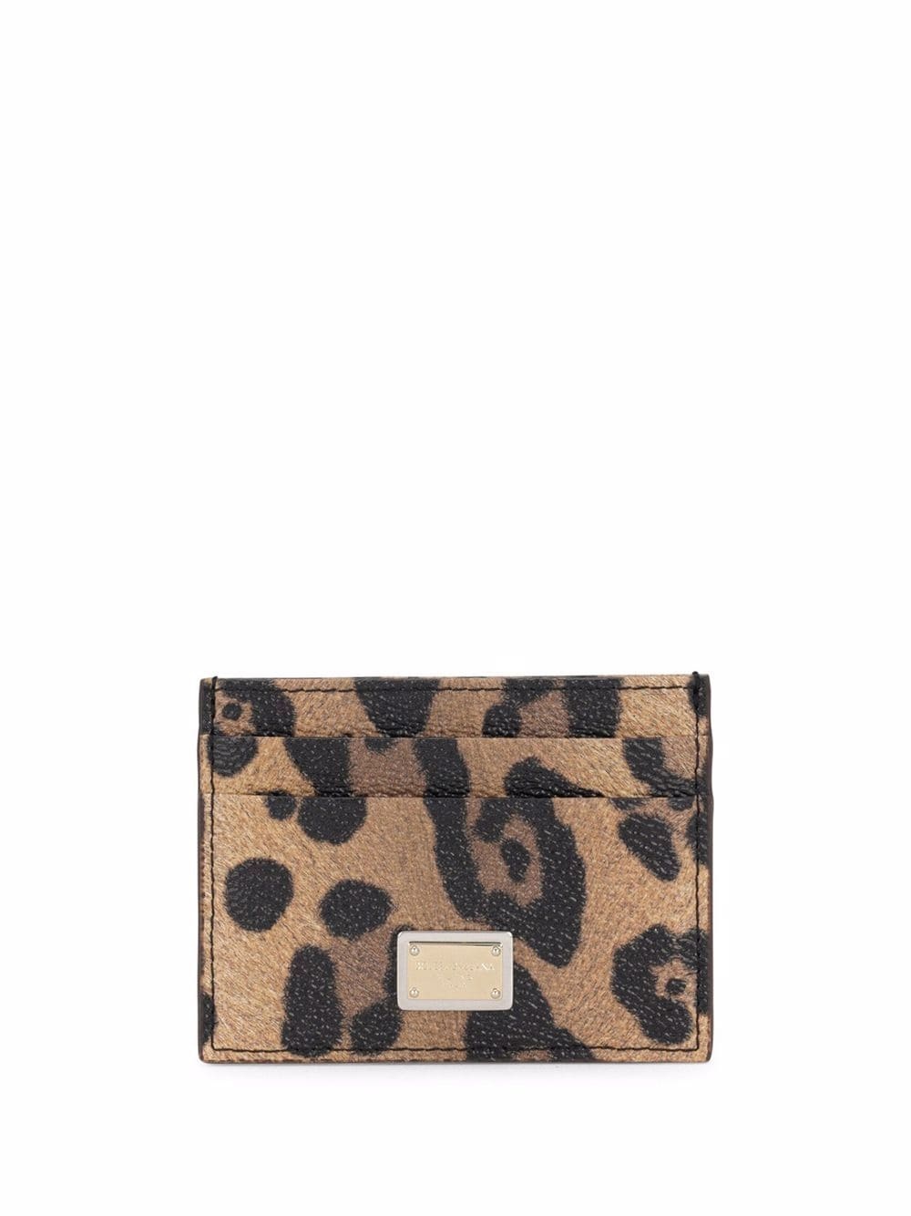 leopard-print cardholder - 1