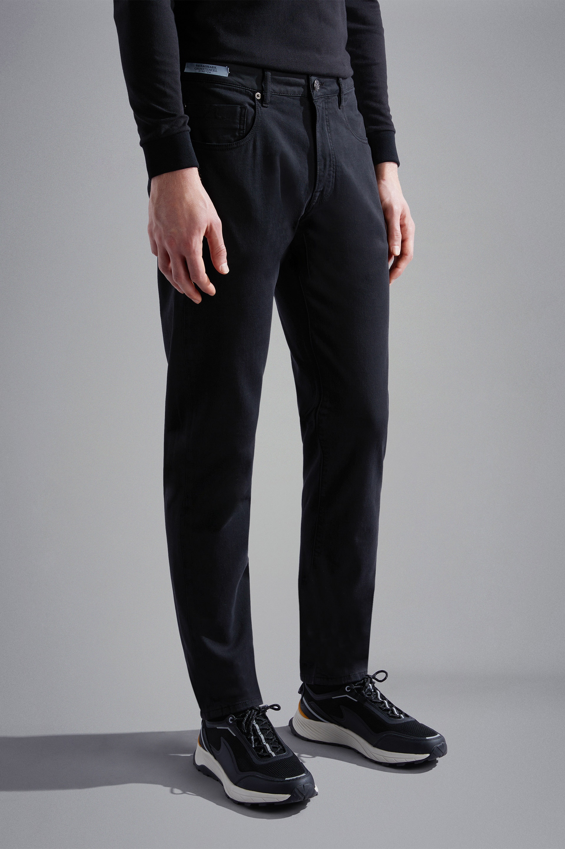 STRETCH COTTON 5 POCKETS TROUSERS - 6
