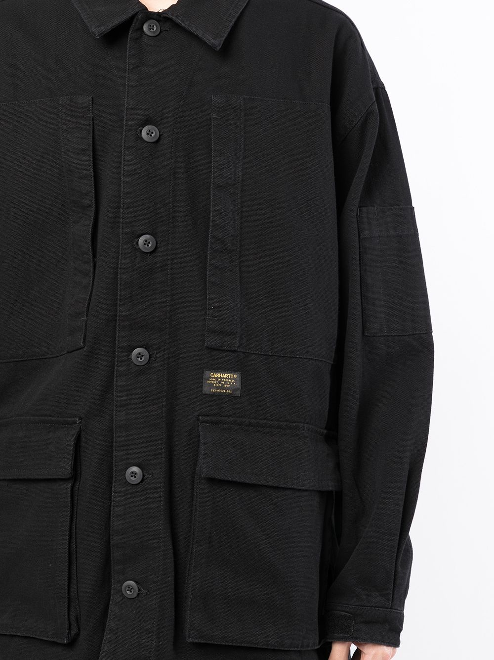 button-down cargo shirt - 5