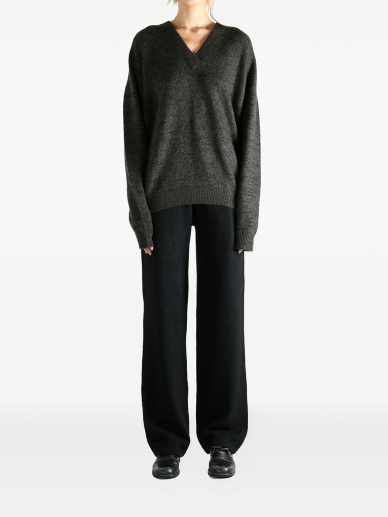 FRENCKENBERGER V-neck mélange sweater outlook