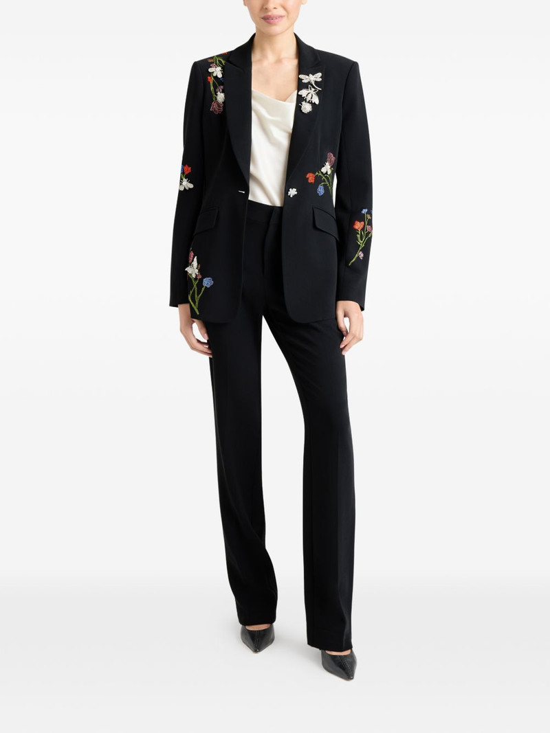 Cinq à Sept floral-embellished cheyenne blazer outlook