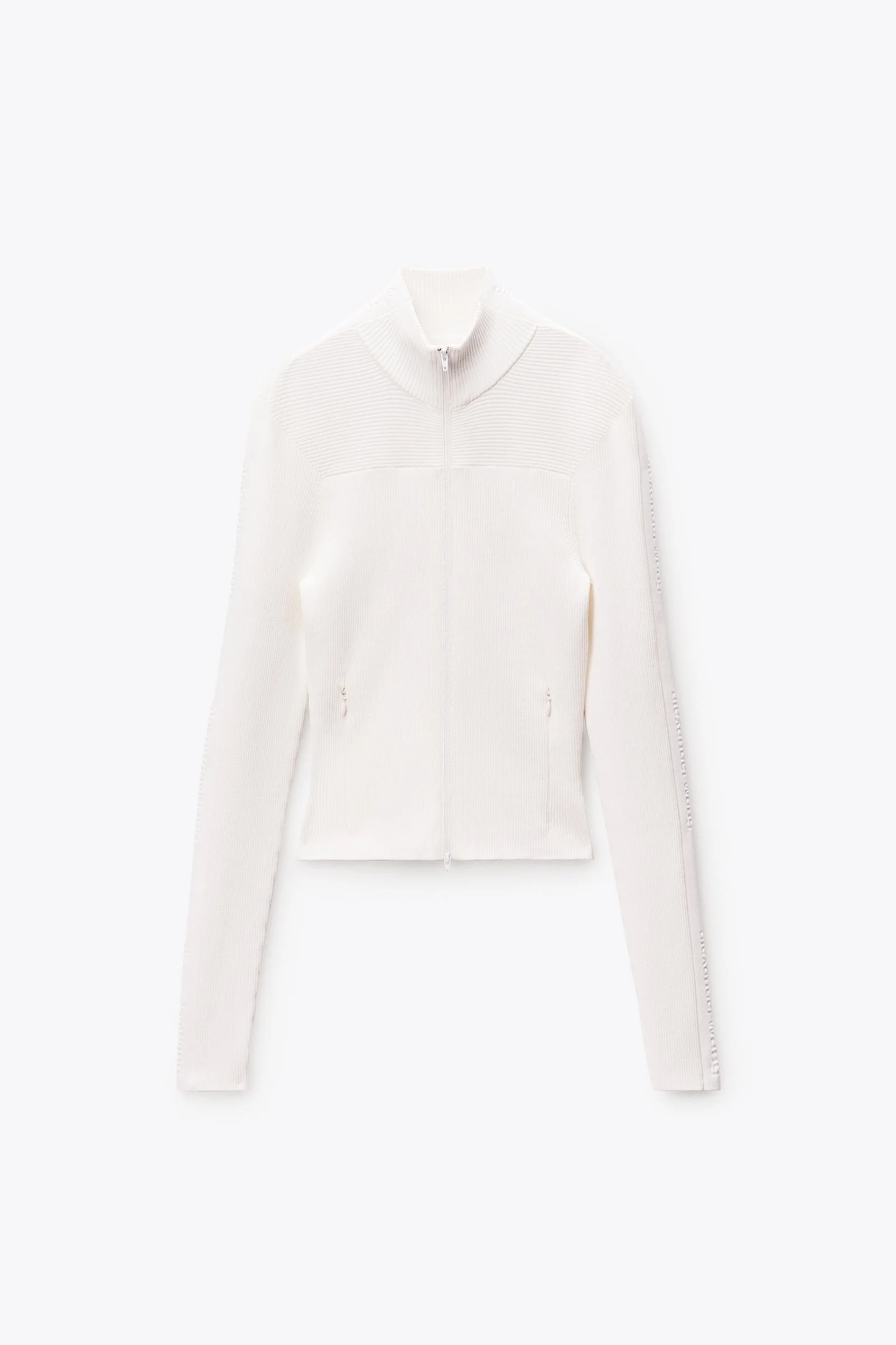 debossed logo fitted jacket - 1