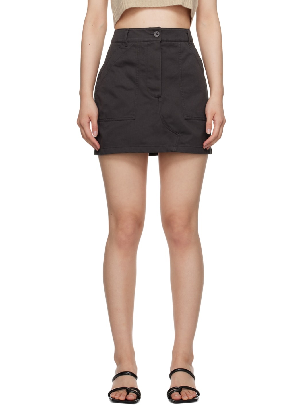 Gray Sam Miniskirt - 1