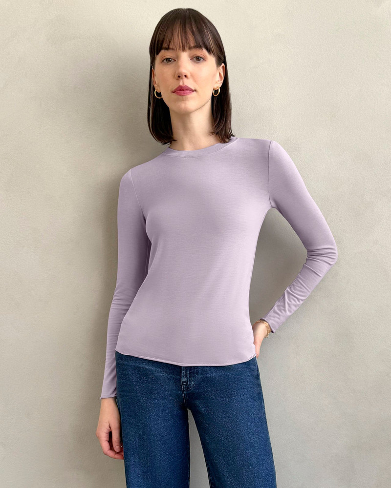 Splendid Bamboo Blend Long Sleeve Tee outlook