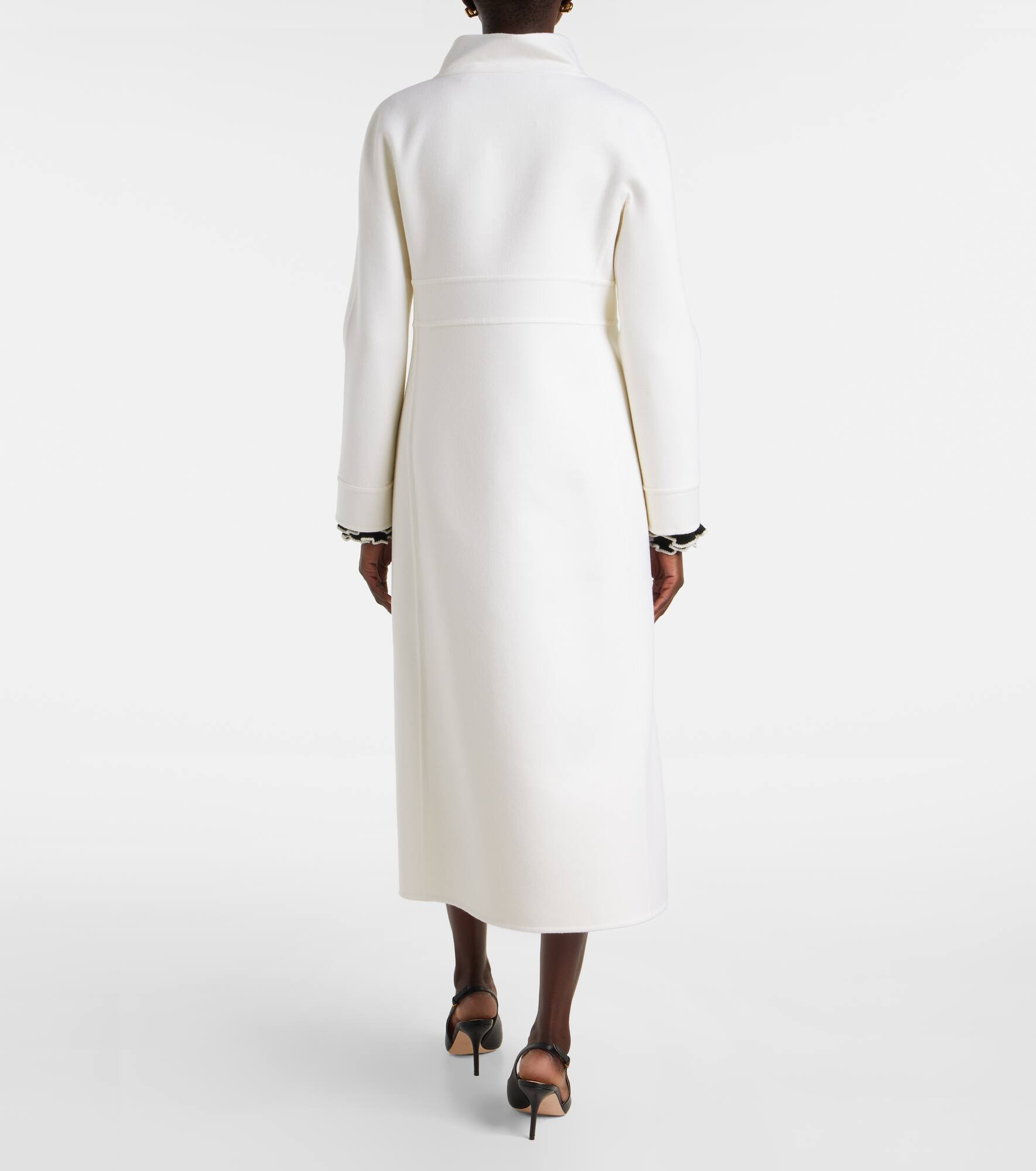 Belted wool and cashmere coat - 3