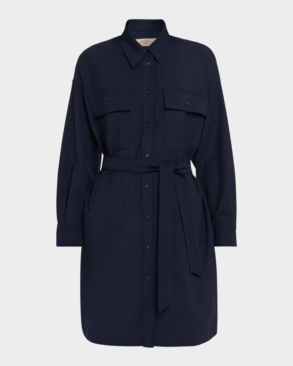 Tiberio Short Tech Wool Shirtdress - 1