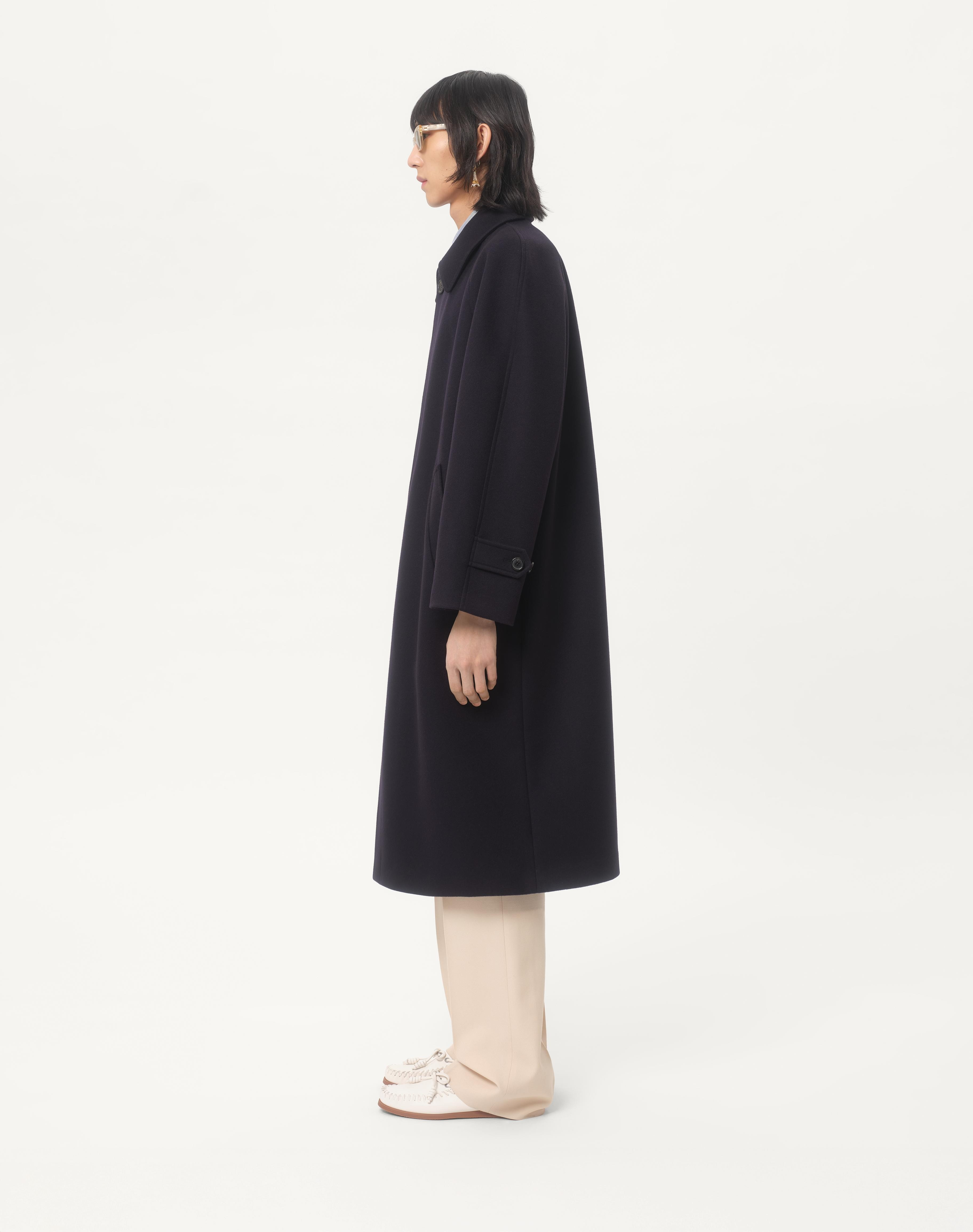 SINGLE-BREASTED WOOL AND CASHMERE COAT - 6