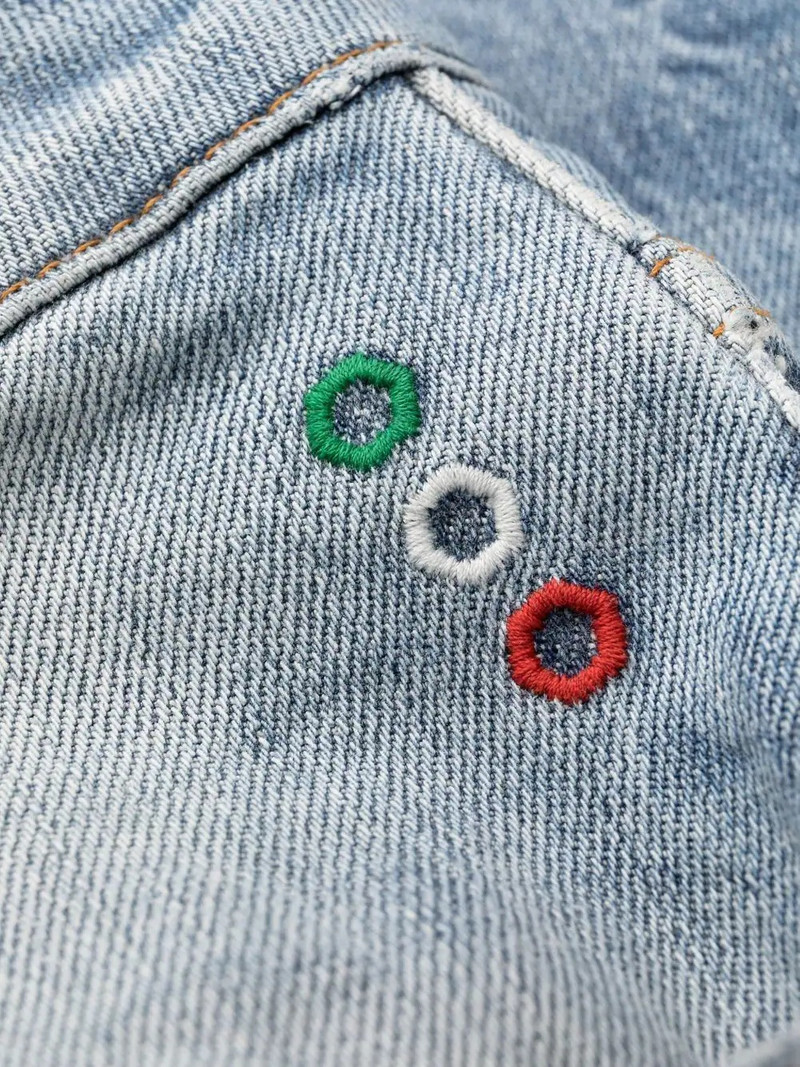 Premium distressed-detail jeans 7