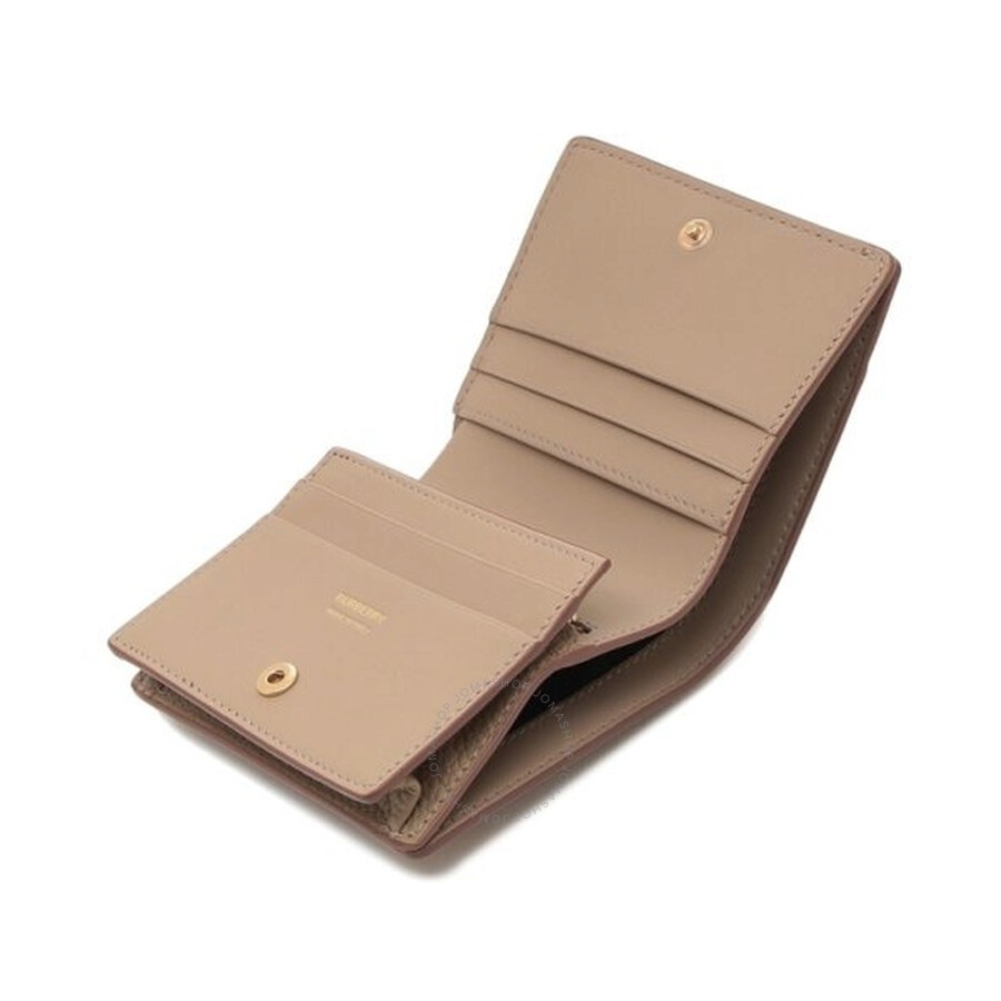 Burberry Oat Beige Ladies Bi-Fold Leather Wallet - 3
